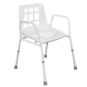 Endeavour Height Adjustable Shower Chair with Raised Arms
